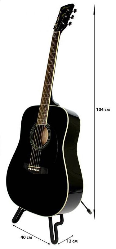 IBANEZ PF15 BK Гітара акустична фото 2