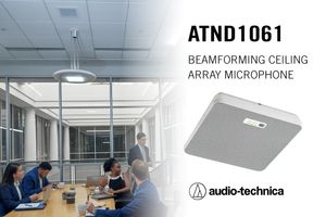 Стельовий мікрофонний масив з формуванням променя Audio-Technica ATND1061 Dante