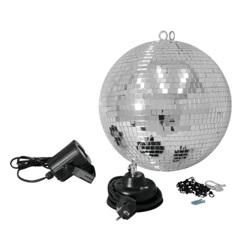 Дзеркальна куля Eurolite Mirror Ball Set 30cm with LED Spot (50101861) фото 1