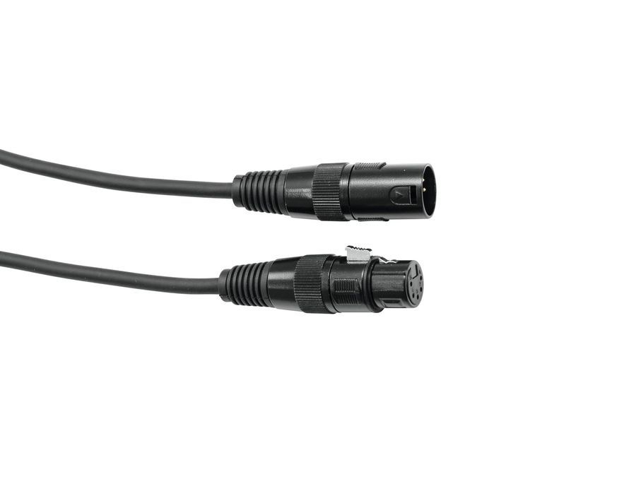 EUROLITE DMX cable XLR 5pin 1m bk EL-0517 фото