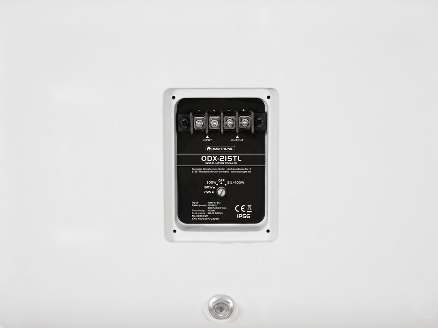 Інсталяційна акустична система OMNITRONIC ODX-215TL 100V білий OM-1179 фото
