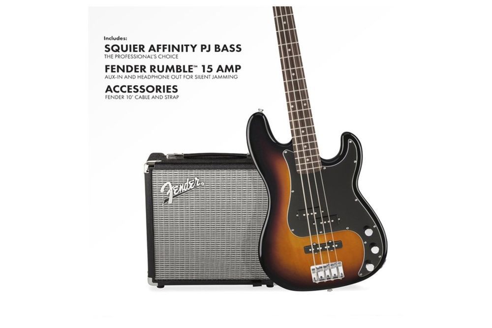 SQUIER by FENDER PJ BASS PACK BROWN SUNBURST Гитарный набор SQ-0199 фото