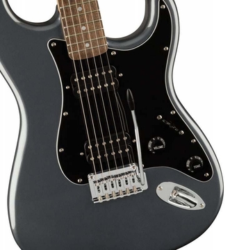 SQUIER by FENDER AFFINITY SERIES STRATOCASTER HH LR CHARCOAL FROST METALLIC Електрогітара фото 1