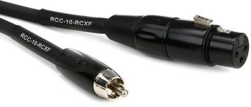 Коммутационный кабель — разъемы RCA "тюльпан" на  XLR Female "мама"  Roland RCC-10-RCXF (3 метра) фото 1