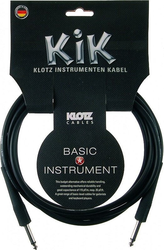 Інструментальний кабель KLOTZ KIK6.0PPSW фото 1