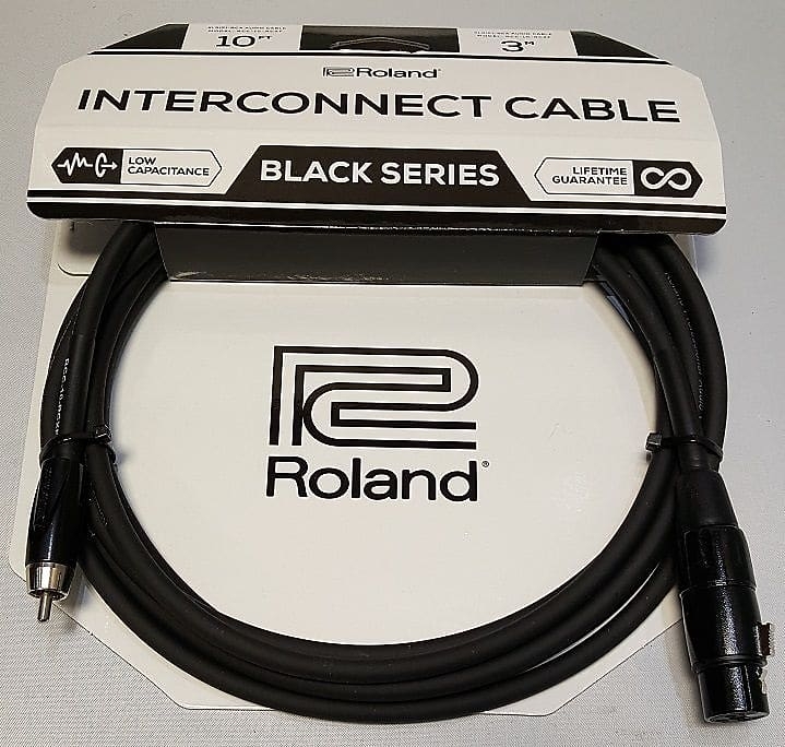 Комутаційний кабель — роз'єми RCA "тюльпан" до  XLR Female "мама"  Roland RCC-10-RCXF (3 метри) фото 4