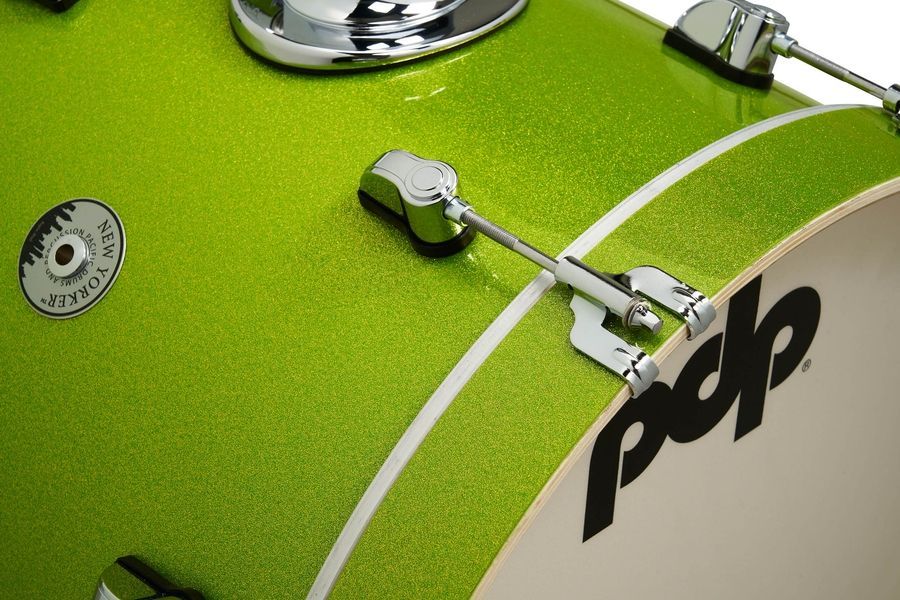 PDP PDNY1604EL New Yorker Shell Pack, 4-Piece Electric Green Sparkle Finish Ply PD-0146 фото