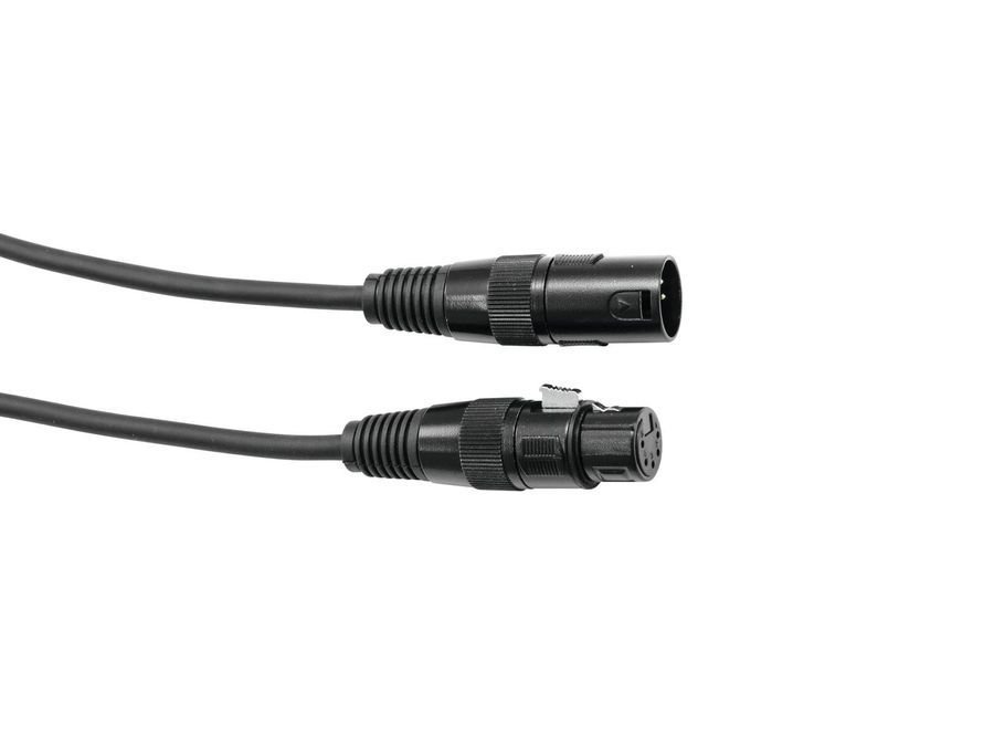 EUROLITE DMX cable XLR 5pin 3m bk EL-0518 фото