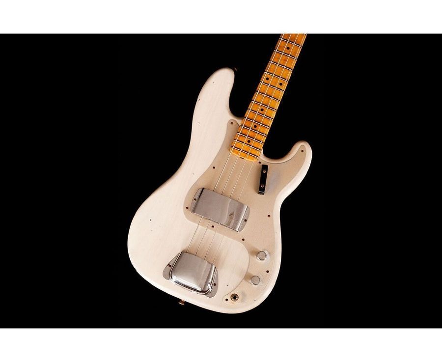 FENDER CUSTOM SHOP 1959 PRECISION BASS JOURNEYMAN RELIC AGED WHITE BLONDE Бас-гітара FE-0290 фото
