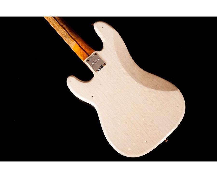 FENDER CUSTOM SHOP 1959 PRECISION BASS JOURNEYMAN RELIC AGED WHITE BLONDE Бас-гітара FE-0290 фото