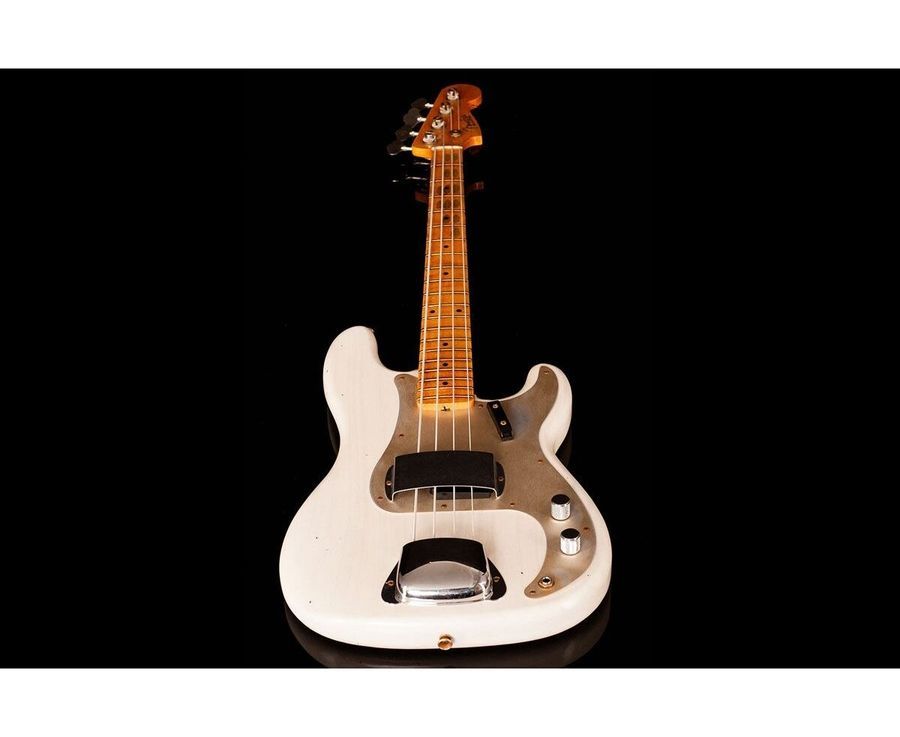 FENDER CUSTOM SHOP 1959 PRECISION BASS JOURNEYMAN RELIC AGED WHITE BLONDE Бас-гітара FE-0290 фото