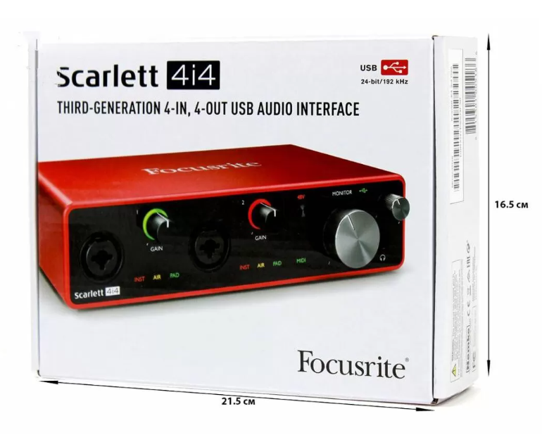 FOCUSRITE Scarlett 4i4 3rd Gen Аудиоинтерфейс фото 9