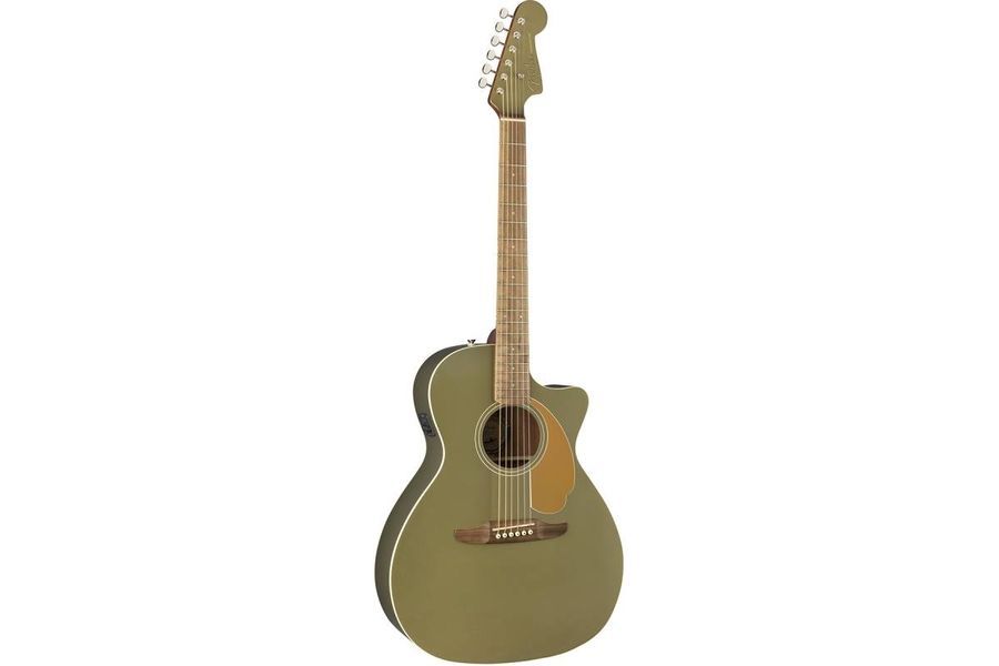 FENDER NEWPORTER PLAYER ICE OLIVE SATIN Гітара електроакустична FE-0426 фото
