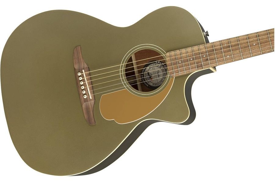 FENDER NEWPORTER PLAYER ICE OLIVE SATIN Гітара електроакустична FE-0426 фото
