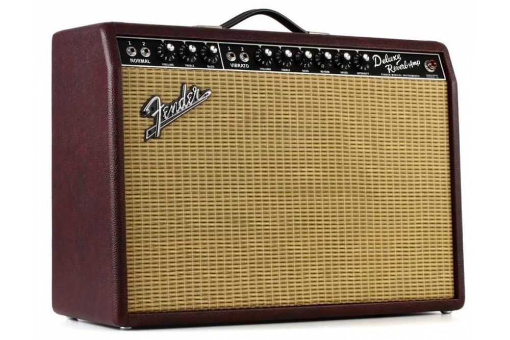FENDER '65 DELUXE REVERB LTD WINE RED Гитарный комбоусилитель FE-0161 фото