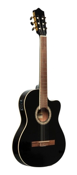 Классическая гитара с датчиком Stagg SCL60 TCE-BLK фото 1
