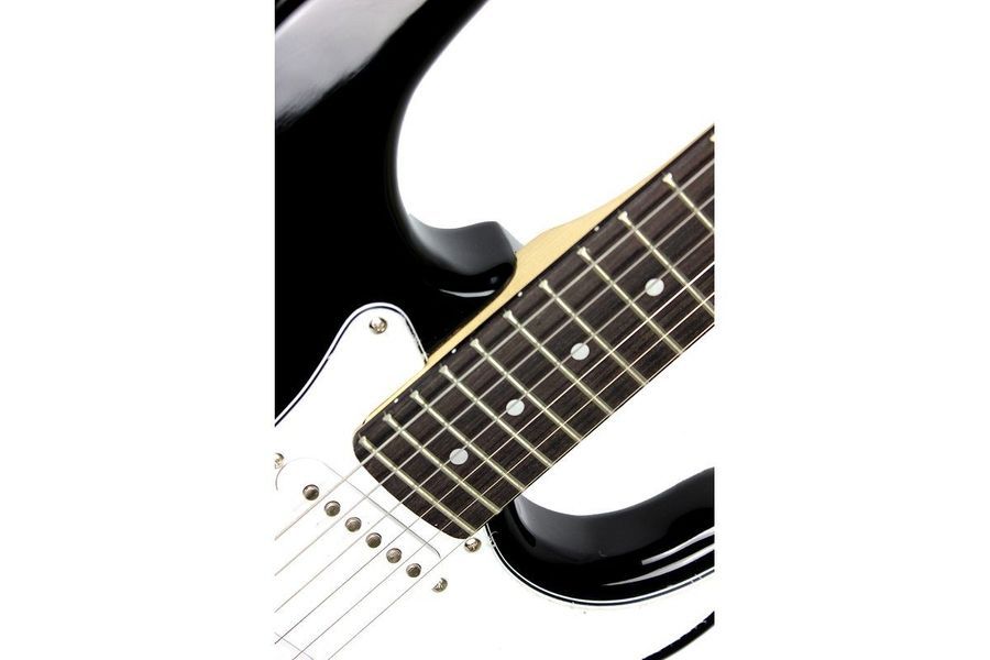 SQUIER by FENDER MM STRAT HT BLACK Електрогітара SQ-0044 фото
