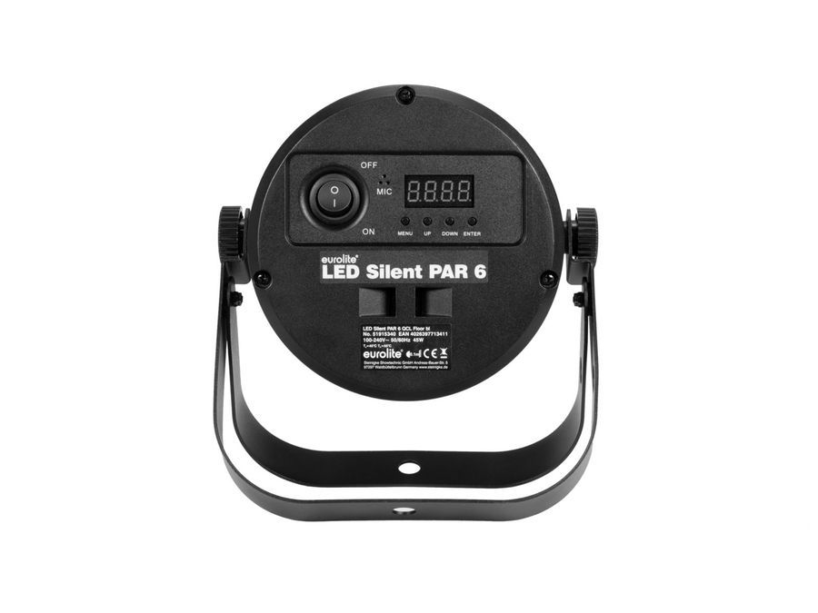 EUROLITE LED Silent Par 6 QCL floor bk EL-1026 фото