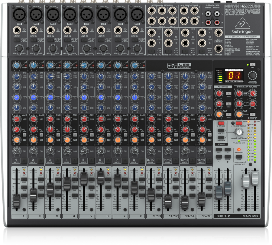Микшерный пульт Behringer Xenyx X2222USB BE-0745 фото