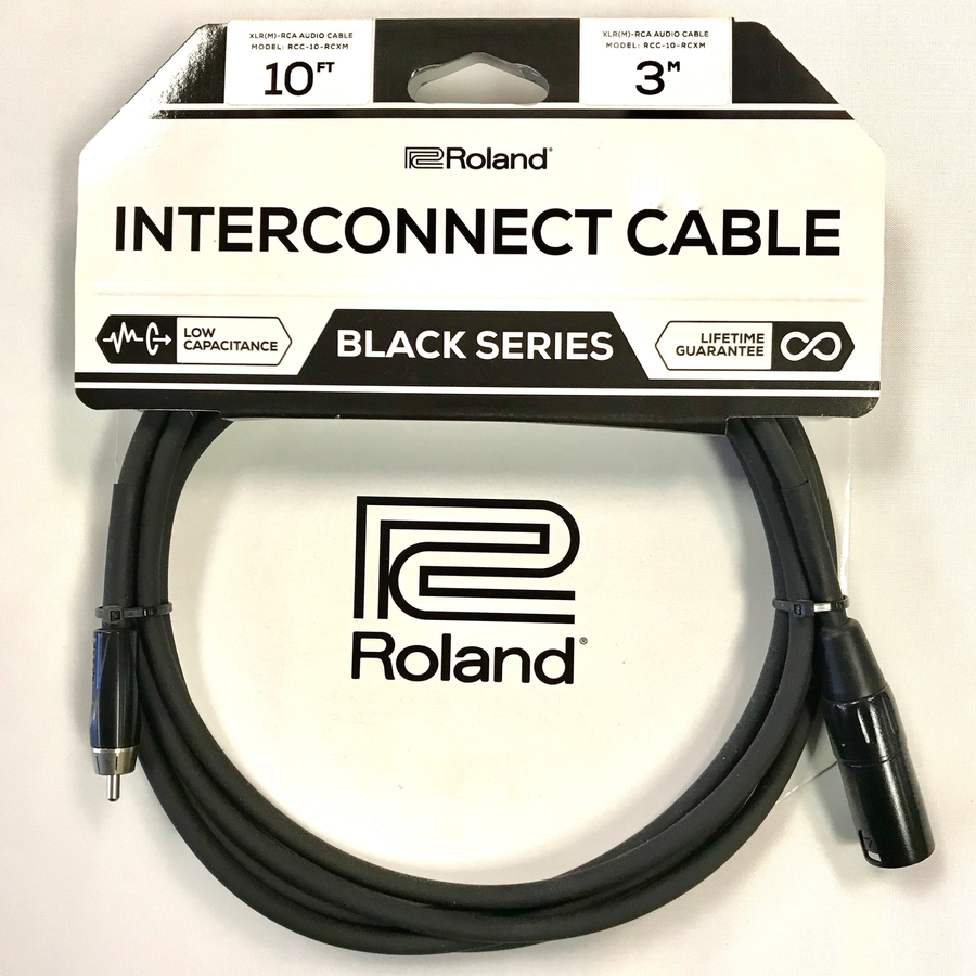 Комутаційний кабель — роз'єми RCA "тюльпан" до XLR Male "папа" Roland RCC-10-RCXM (3 метри) фото 5