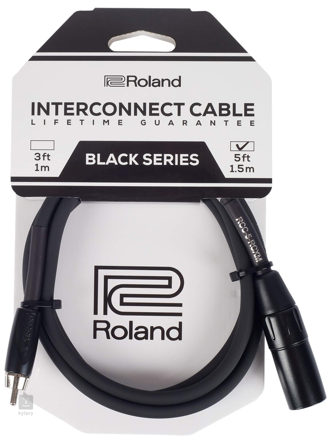 Коммутационный кабель — разъемы RCA "тюльпан" на XLR Male "папа" Roland RCC-5-RCXМ (1,5 метра) фото 5