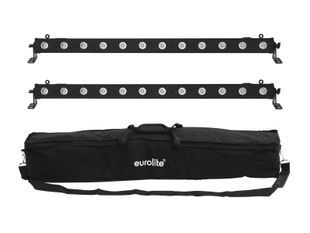 Світлодіодний LED прожектор EUROLITE Set 2x LED BAR-12 QCL RGBW + Soft Bag EL-0205 фото