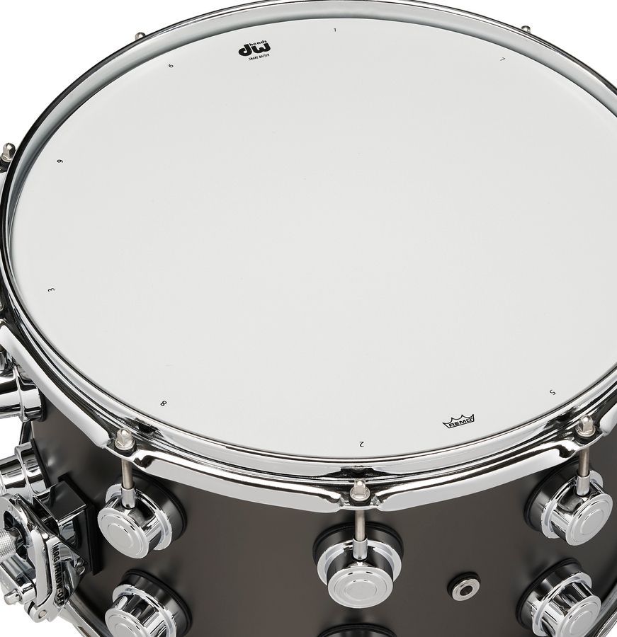 DW DRVD0814SVCBKSatin Black over Brass Snare 8x14 DW-X242 фото