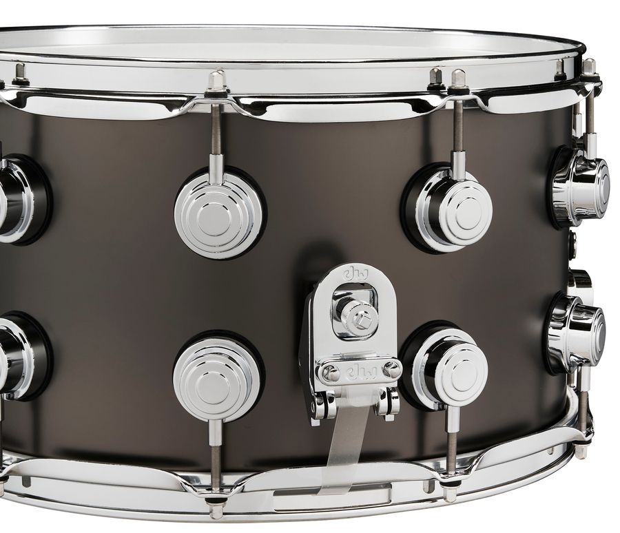 DW DRVD0814SVCBKSatin Black over Brass Snare 8x14 DW-X242 фото