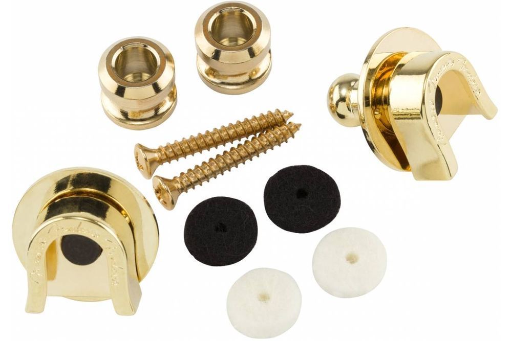 FENDER SCHALLER STRAP LOCKS GOLD Стреплоки для гитары FE-0567 фото