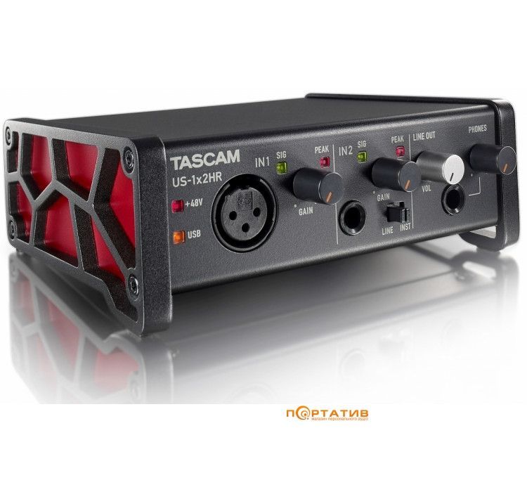 Аудіоінтерфейс Tascam US-1x2HR TA-0402 фото