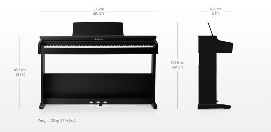 Цифровое пианино Kawai KDP75B Черное KA-0180 фото
