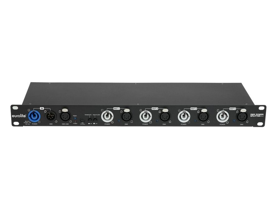 EUROLITE DMX Power Splitter 4x4 5-pin XLR EL-0532 фото