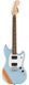 SQUIER by FENDER BULLET MUSTANG FSR HH DAPHNE BLUE w/COMPETITION STRIPES Электрогитара SQ-0107 фото