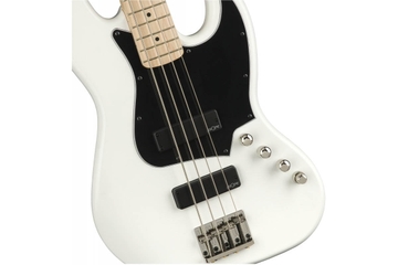 SQUIER by FENDER CONTEMPORARY ACTIVE J-BASS HH MN FLAT WHITE Бас-гитара фото 1