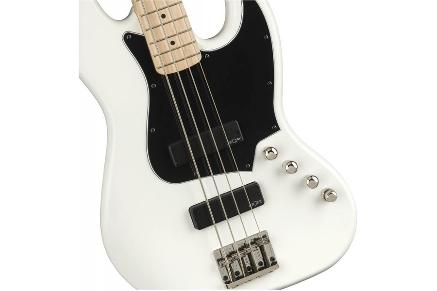 SQUIER by FENDER CONTEMPORARY ACTIVE J-BASS HH MN FLAT WHITE Бас-гітара фото 1