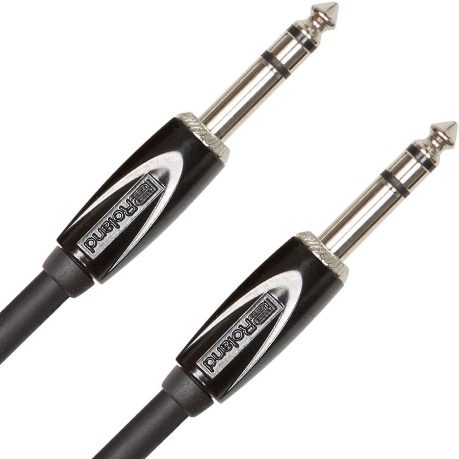 Стереофонічний кабель — 6.3 мм TRS стерео "Джек" до 6.3 мм TRS стерео"Джек" Roland RCC-10-TRTR (3 метри) фото 2
