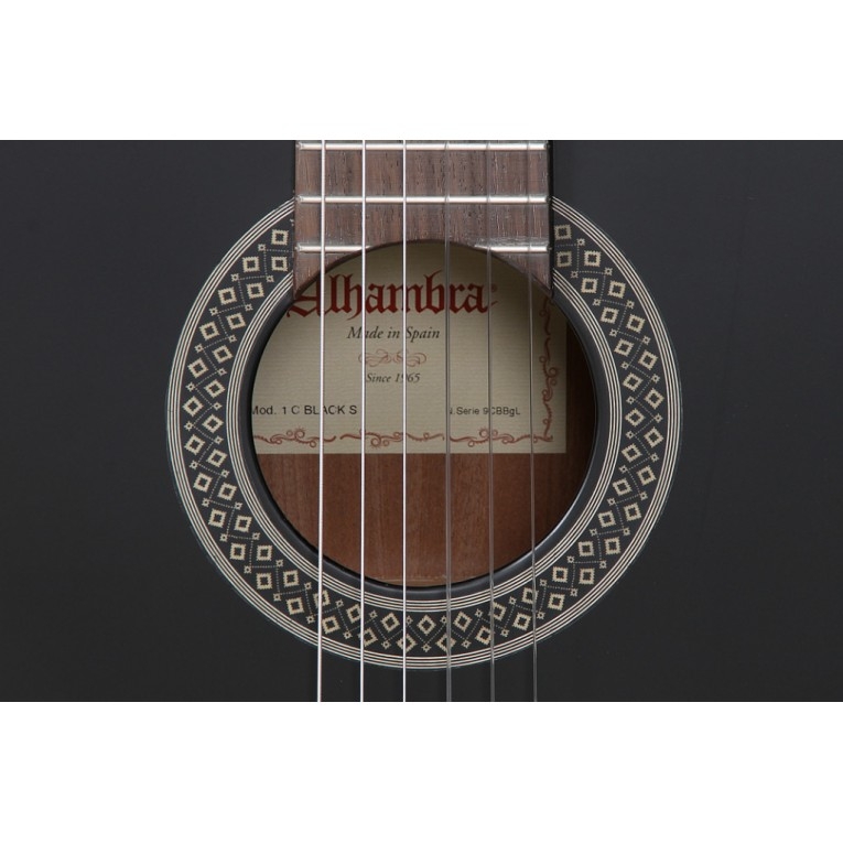 Классическая гитара Alhambra 1C Black Satin BAG 4/4 фото 6