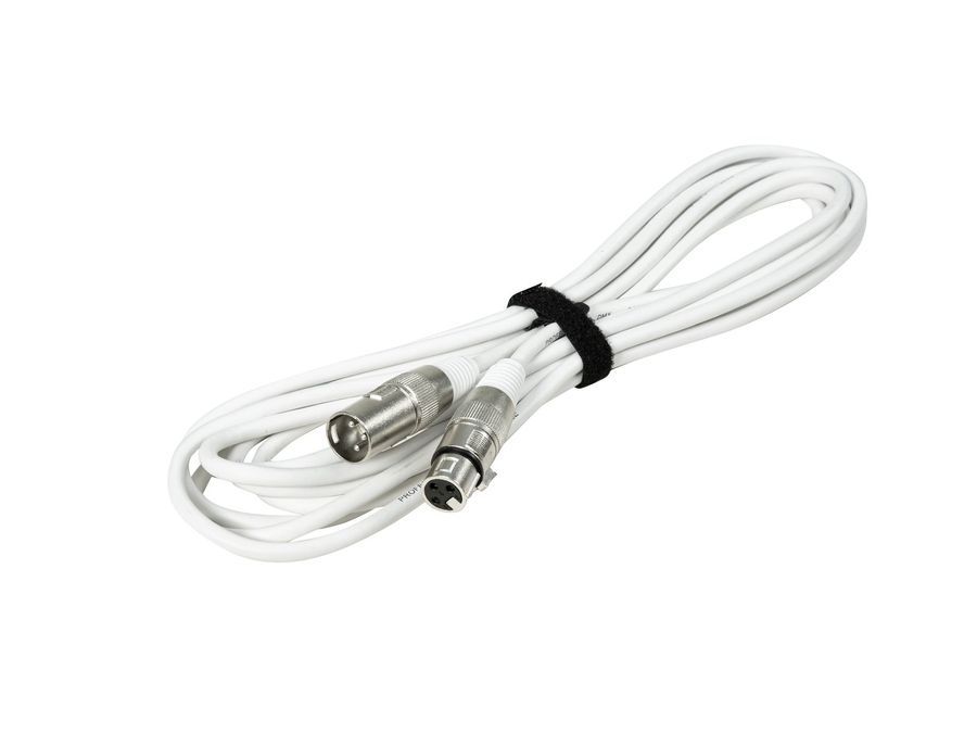 EUROLITE DMX cable XLR 3pin 3m white EL-0513 фото