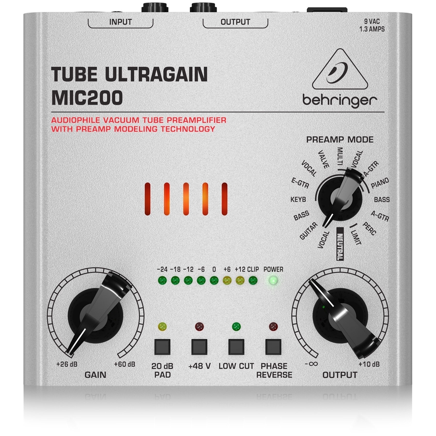 Микрофонный предусилитель Behringer Tube Ultragain MIC200 фото 1