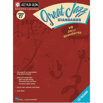 Great Jazz Standards Jazz Play-Along Volume 27 Hal Leonard 843020 Ноти фото 1