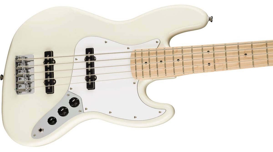 SQUIER by FENDER AFFINITY SERIES JAZZ BASS V MN OLYMPIC WHITE Бас-гітара фото 3