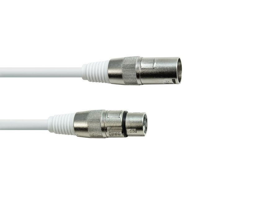 EUROLITE DMX cable XLR 3pin 5m white EL-0515 фото