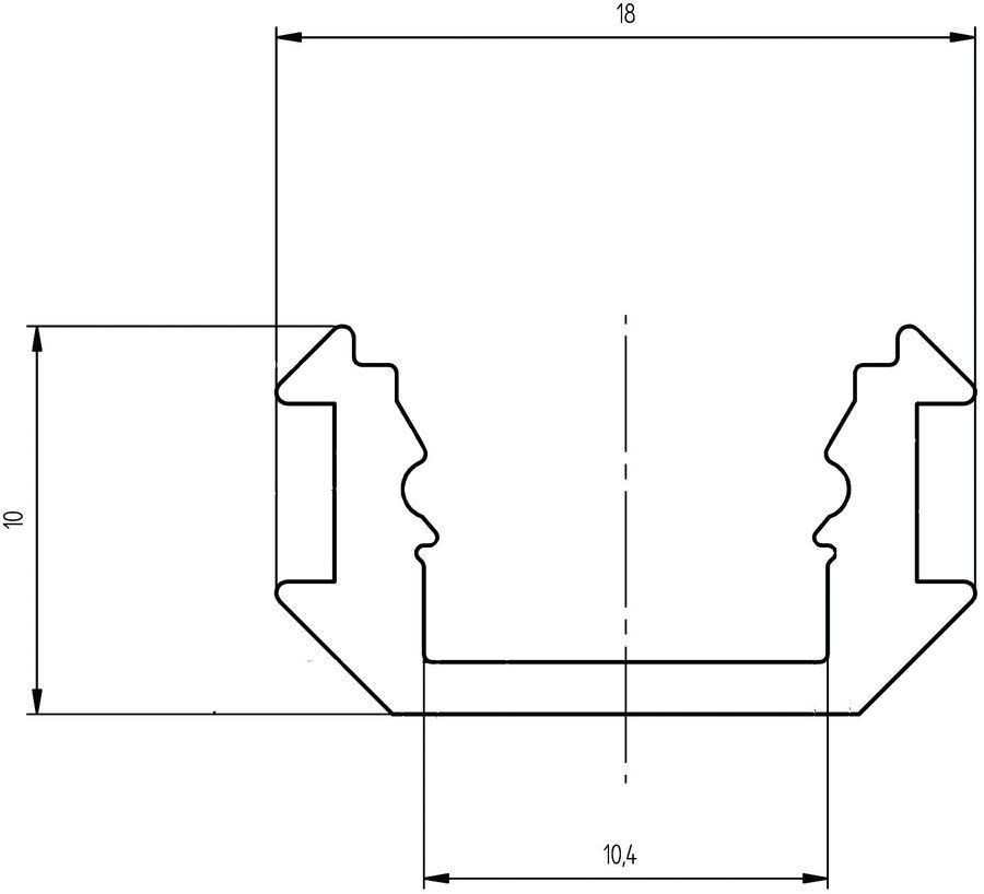 EUROLITE Multiprofile for LED Strip silver 2m EL-1258 фото