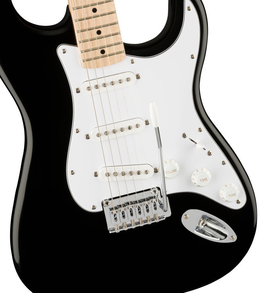 SQUIER by FENDER AFFINITY SERIES STRATOCASTER MN BLACK Электрогитара SQ-0043 фото