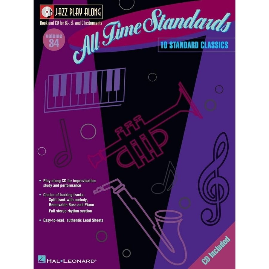 All Time Standards Jazz Play-Along Volume 34 Hal Leonard 843030 Ноти фото 1
