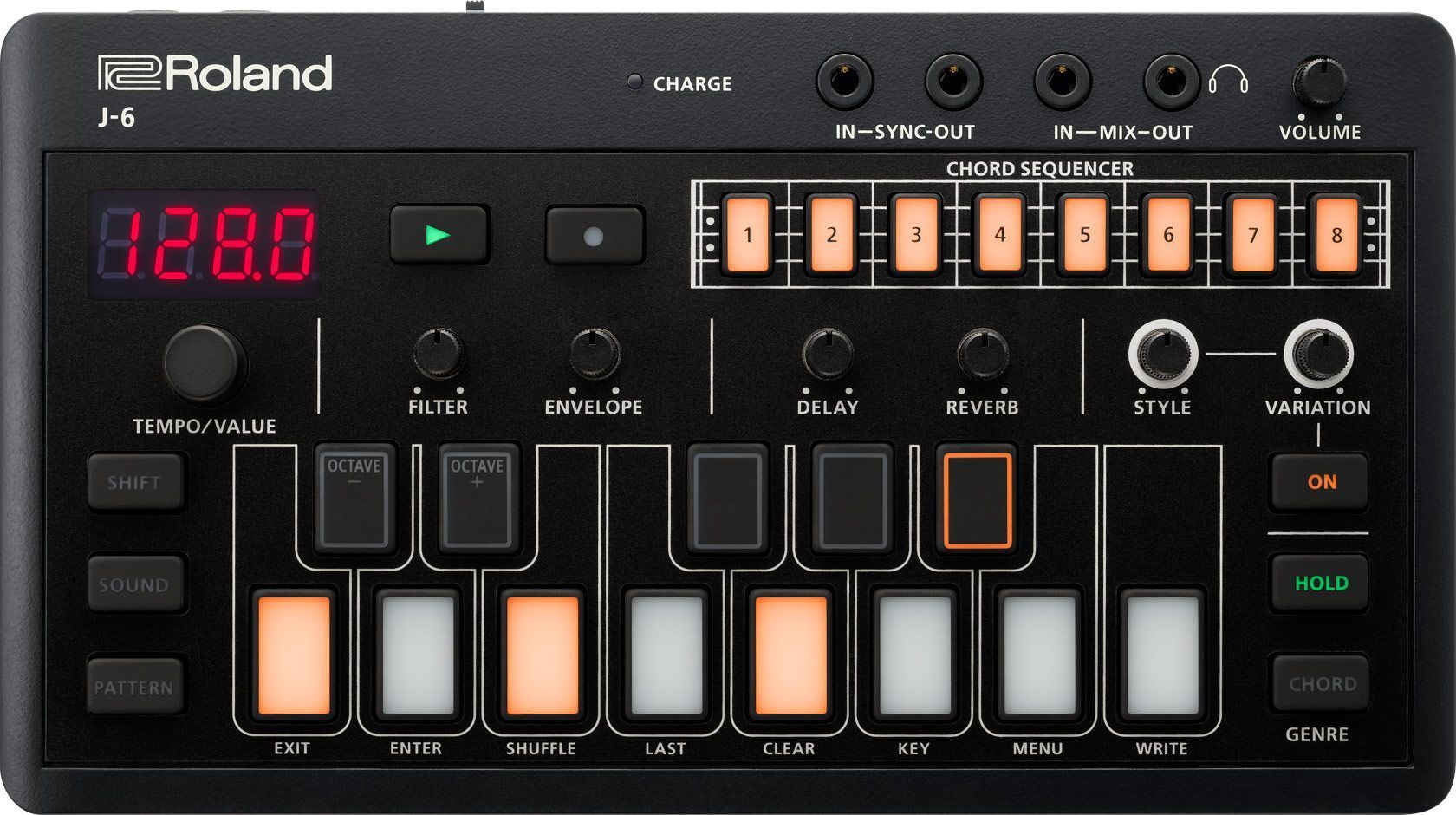 Roland J-6 MIDIコントローラー Компактный аккордовый синтезатор Roland J-6 — купить от