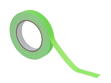 Стрічка Gaffa Tape 19 мм х 25 м неоново-зелена УФ-активна фото 1