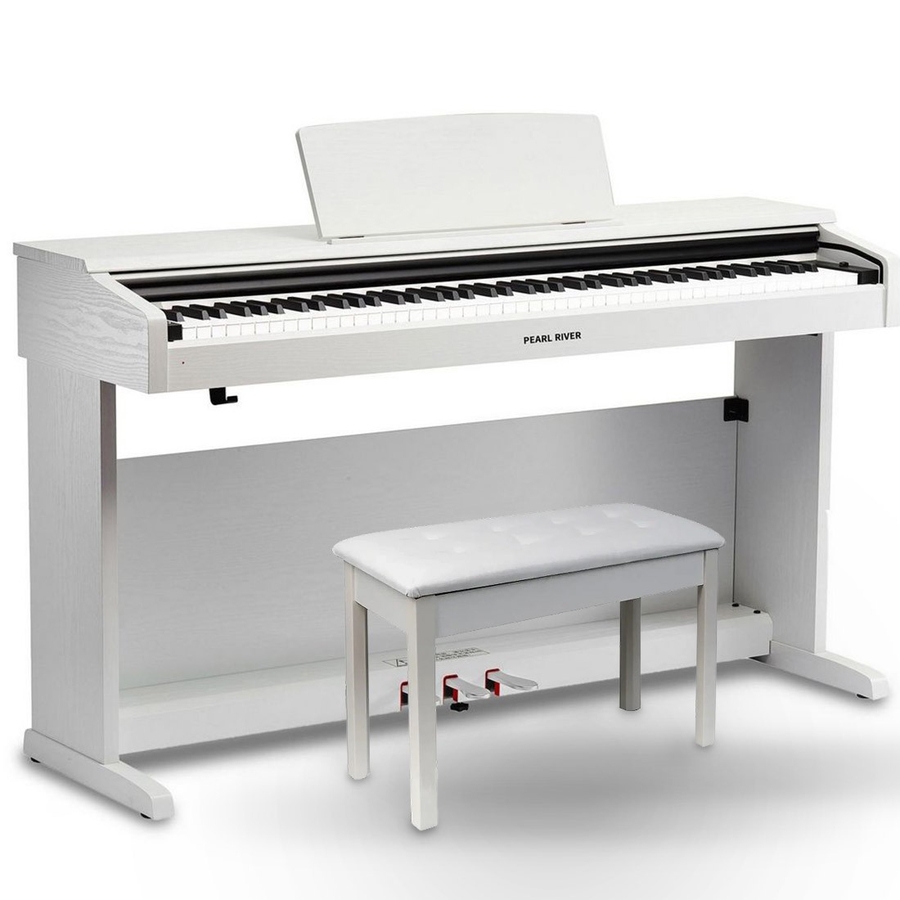 Цифровое фортепиано Pearl River V03WH+банкетка (цвет - белый) фото 1