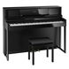 Цифровое фортепиано Roland LX705 PE черный лакированый, Черный полированный, Есть