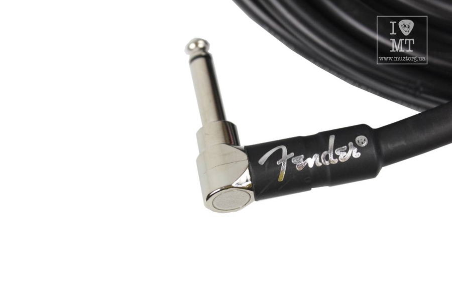 FENDER CABLE PROFESSIONAL SERIES 18.6' ANGLED BLACK Кабель инструментальный фото 4